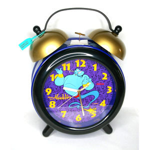 Vintage 1992 Sunbeam Disney Aladdin 14" Alarm Clock 1007